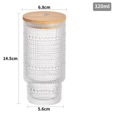 Pearl-Coated Glass Cup