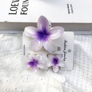 Hair Clip 3-piece set- purple