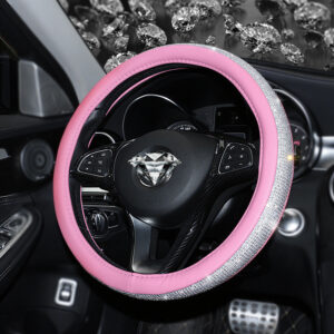 O1CN01KHvFHF1sOIU2GazBg_!!2904945756-0-cib Car Steering Wheel Covers- light pink leather