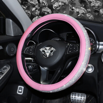 O1CN01KHvFHF1sOIU2GazBg_!!2904945756-0-cib Car Steering Wheel Covers- light pink leather