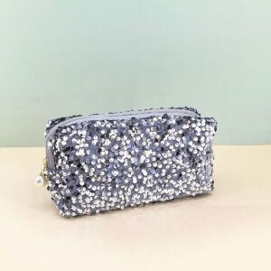 Stylish Makeup Bag- silver