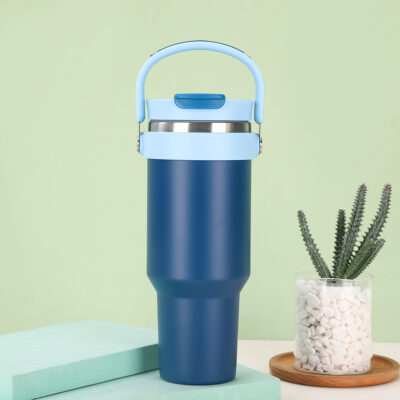 40oz Stainless Steel Insulated Mug-Blue