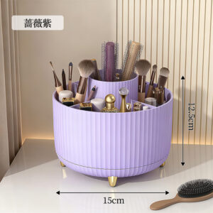 360° Makeup Brush Holder-  purple