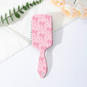 Pink Bow-Print Comb