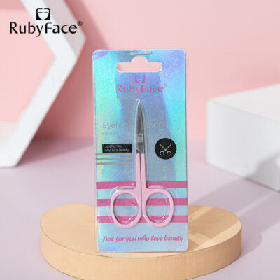 RUBYFACE Makeup Scissors-Pink