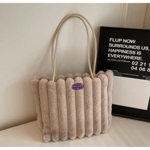 O1CN01TCzQfi1MqBFhmtHhK_!!6000000001485-0-cib Autumn And Winter Plush Bag-Khaki
