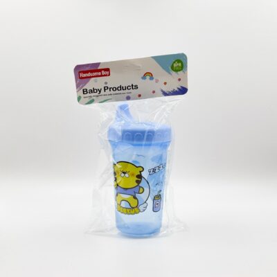 O1CN01TGGbZ21akb39rUuFh_!!6000000003368-0-cib 300ml Large Capacity Baby Sippy Cup with Lid-blue