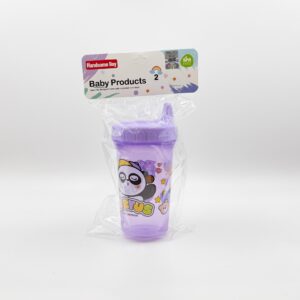 300ml Large Capacity Baby Sippy Cup with Lid-purple
