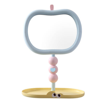 Desktop Makeup Mirror-Light blue