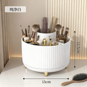 360° Makeup Brush Holder- white