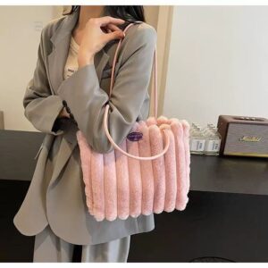 O1CN01eBHanW1Ip1nFD75Jf_!!6000000000941-0-cib Autumn And Winter Plush Bag-Pink