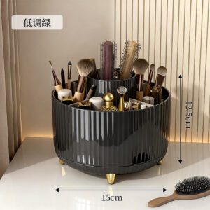360° Makeup Brush Holder- black