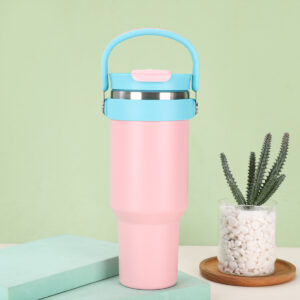 40oz Stainless Steel Insulated Mug-Pink