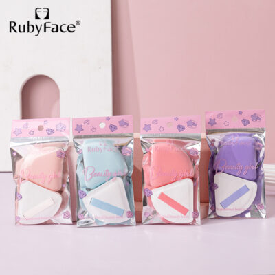 RUBYFACE Fan-shaped Loose Powder Puff