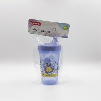 O1CN01veMjbl1iPXkARGoBk_!!6000000004405-0-cib 300ml Large Capacity Baby Sippy Cup with Lid-dark blue