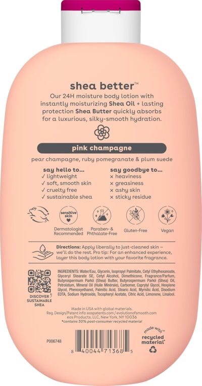 EOS Body Lotion Pink Champagne 16oz