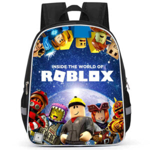 Student Backpack-Roblox 13-inch Black-02