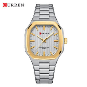 O1CN0149Vtnl1zZTqejsHKp_!!6000000006728-0-cib Curren Men's Watch-White casing with gold ring and white dial