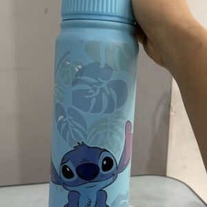 800ml Stainless Steel Stitch Thermos Cup- blue
