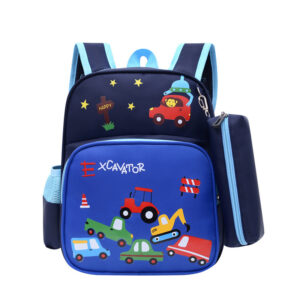 Cartoon Pattern Children's Backpack-Royal Blue