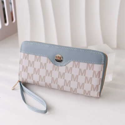 O1CN0186PFRq1usBwzgCFEo_!!6000000006092-0-cib Women's Zipper Wallet-Sky blue