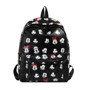 Girls' Mickey Mouse Cartoon Backpack-Black