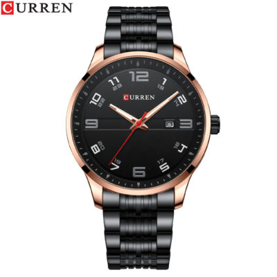 O1CN01F111Kc1vm4FgbBntW_!!6000000006214-0-cib Men's Curren Watch-Rose-colored shell, black