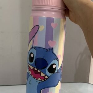 800ml Stainless Steel Stitch Thermos Cup- pink