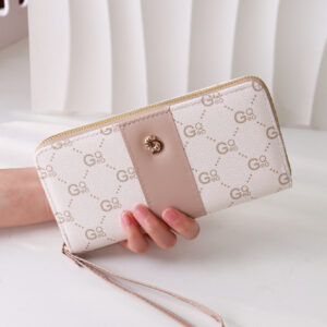 Women's Zipper Wallet-Apricot
