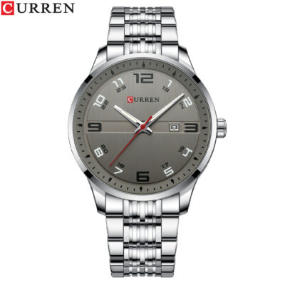 Men's Curren Watch-White shell gray