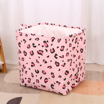 O1CN01ac0p7y1TPnmampz59_!!6000000002375-0-cib Oxford Cloth Storage Basket-Pink Leopard Print 210L
