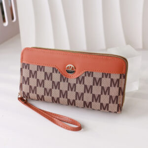 Women's Zipper Wallet-Light Brown