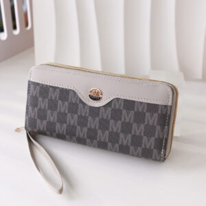Women's Zipper Wallet-Light Gray