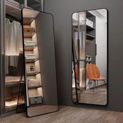 Full-length Mirror-Classic Black [Rounded Corners] Size : 40*150cm