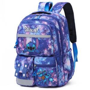 Stitch Cartoon Backpack-Blue