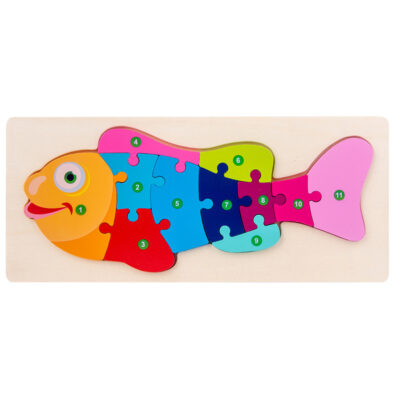 3D Wooden Puzzle-Goldfish