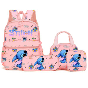 O1CN01kz2rxc25R8IxZAZ9q_!!6000000007522-0-cib Four-Piece Double Shoulder Backpack-Pink