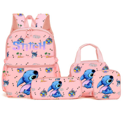 O1CN01kz2rxc25R8IxZAZ9q_!!6000000007522-0-cib Four-Piece Double Shoulder Backpack-Pink