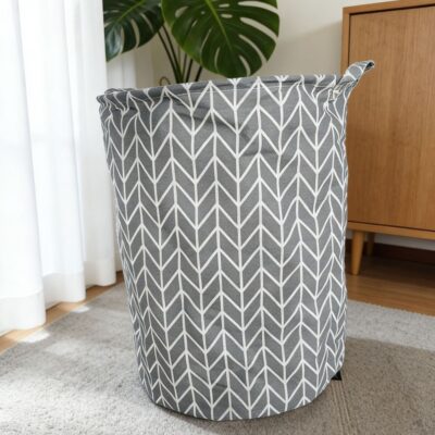 Oxford Cloth Storage Basket-Gray arrow 40*50