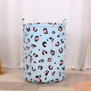 Oxford Cloth Storage Basket-Blue Leopard Print 40*50