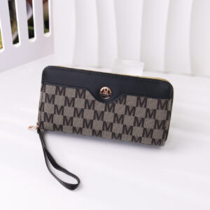 Women's Zipper Wallet-Black