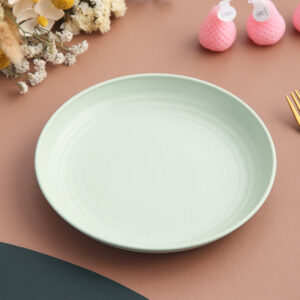 O1CN0125dRwJ1V3ThwwUVpv_!!6000000002597-0-cib 20cm Wheat Straw Plate-Nordic Green
