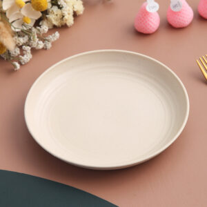 O1CN013Dadu61MJClZDtSma_!!6000000001413-0-cib 20cm Wheat Straw Plate-Scandinavian Beige