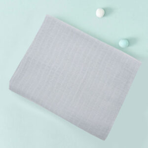 Double-layer Cotton Gauze Swaddle Blanket-Light Gray