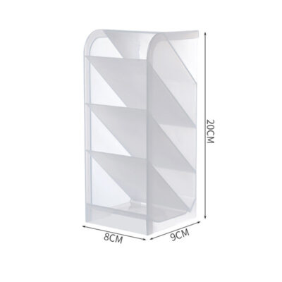 Desktop Organizer-Large transparent white (slanted insert)