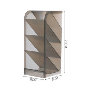 Desktop Organizer-Large transparent gray (slanted insert)
