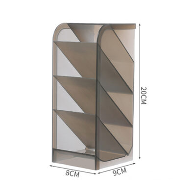 Desktop Organizer-Large transparent gray (slanted insert)