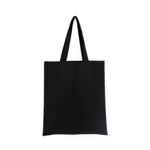 Blank Canvas Tote Bags-Black
