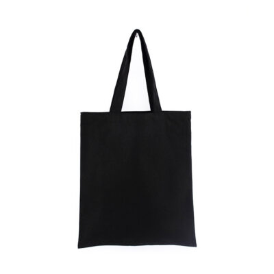 Blank Canvas Tote Bags-Black