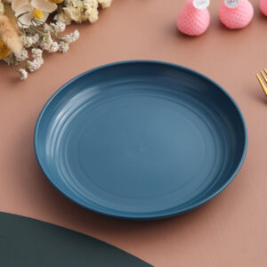 20cm Wheat Straw Plate-Dark blue